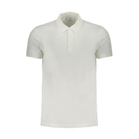 Polo da uomo in cotone bianco Calvin Klein