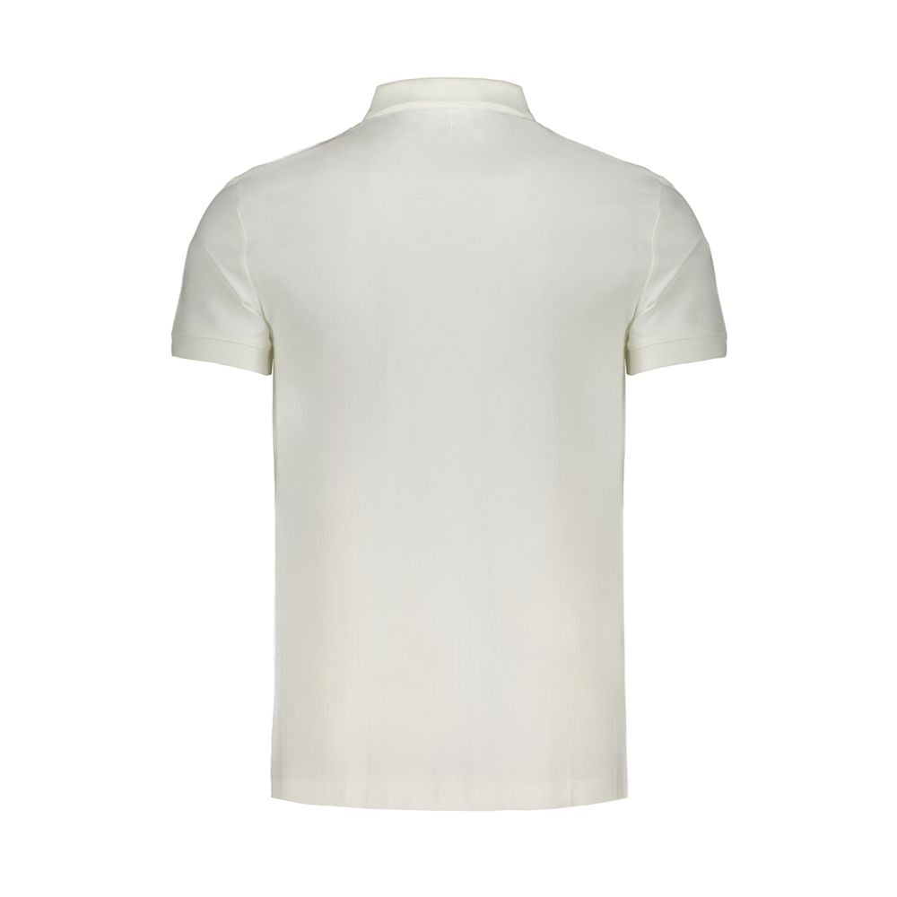 Polo da uomo in cotone bianco Calvin Klein