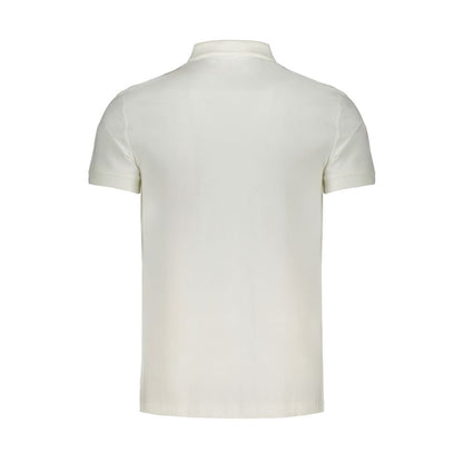 Polo da uomo in cotone bianco Calvin Klein
