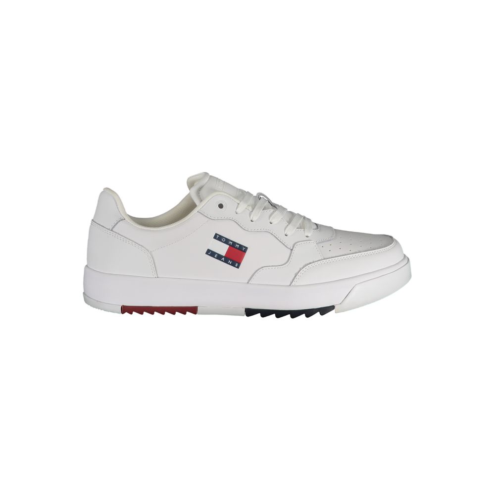 Baskets Tommy Hilfiger blanches en polyuréthane pour homme