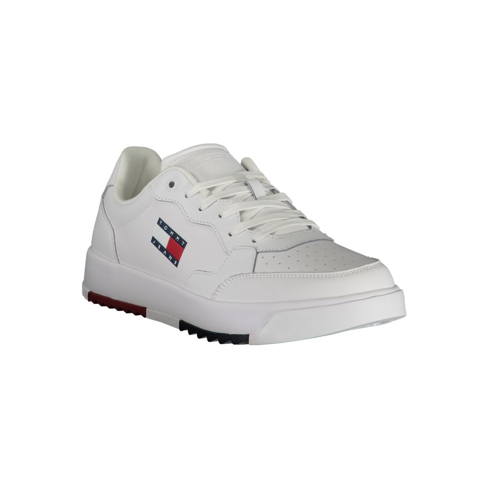 Baskets Tommy Hilfiger blanches en polyuréthane pour homme