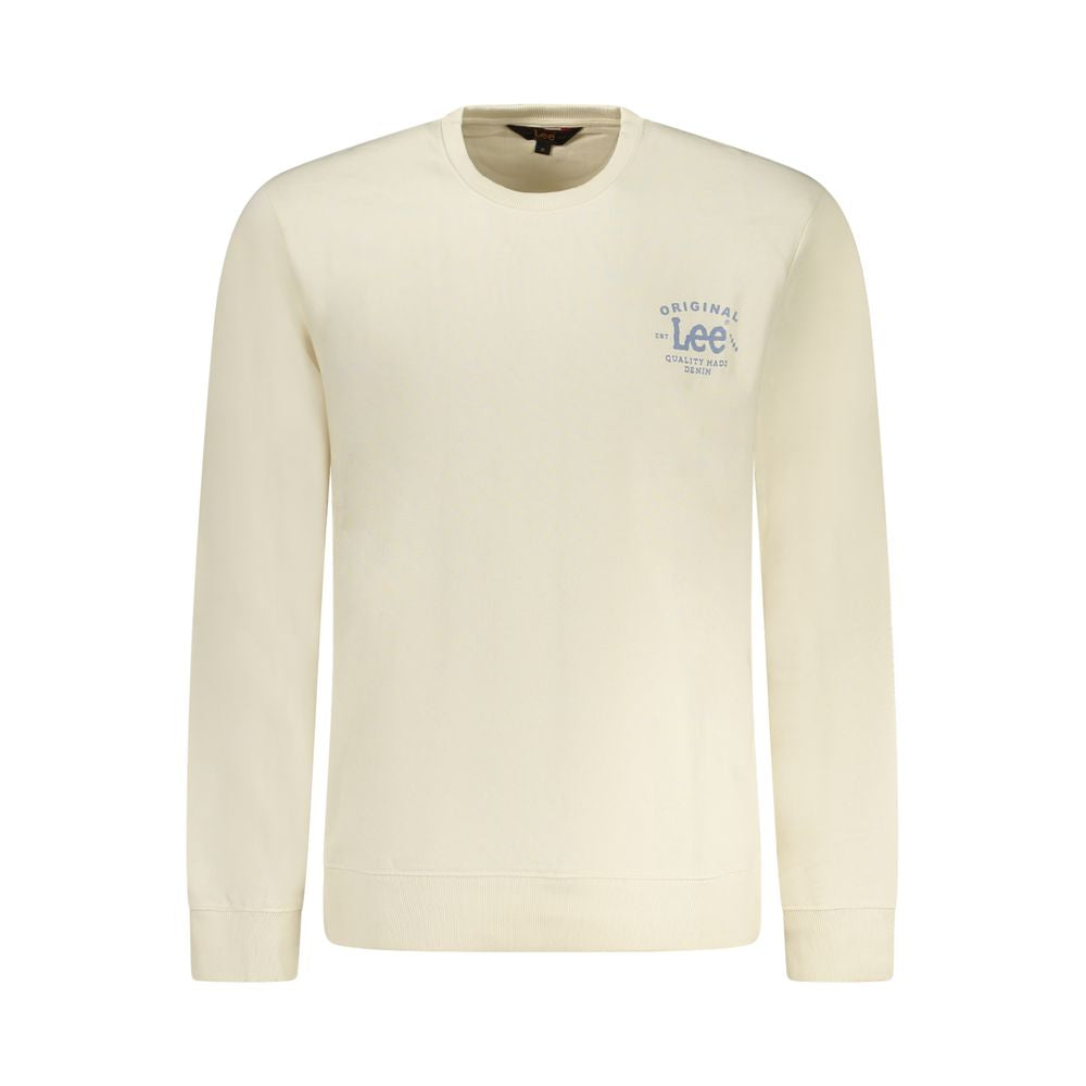 Sweat-shirt Lee beige en coton pour homme