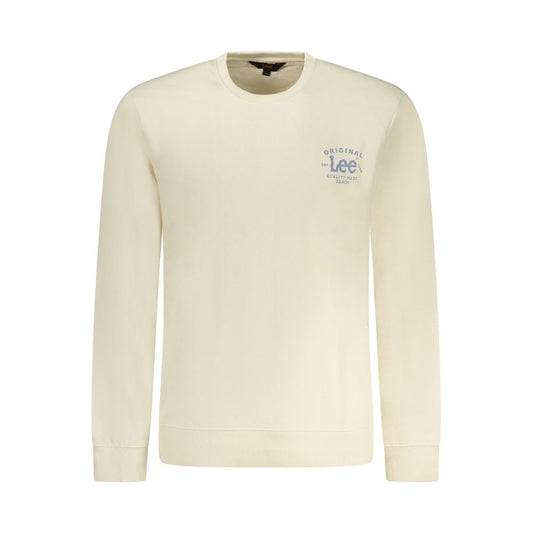 Felpa da uomo in cotone beige Lee