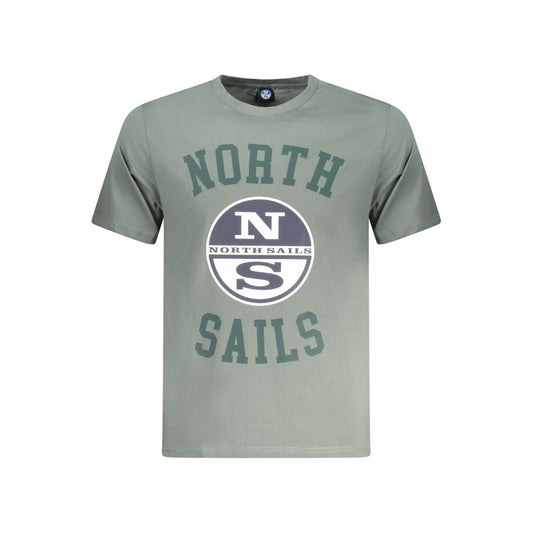 Maglietta da uomo in cotone verde North Sails