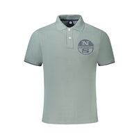 Polo da uomo in cotone verde North Sails