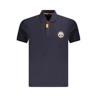 Polo da uomo in cotone blu Napapijri
