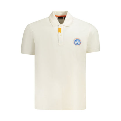 Polo da uomo in cotone bianco Napapijri