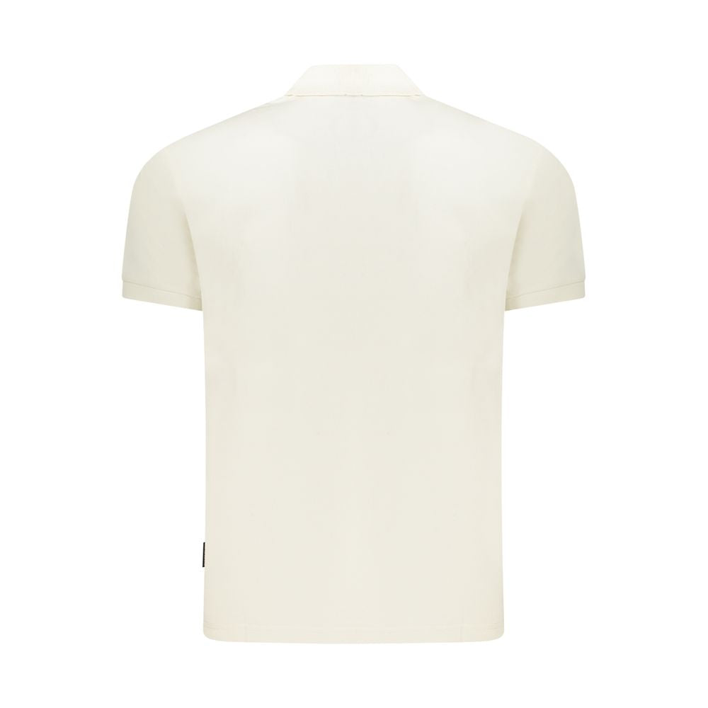 Polo da uomo in cotone bianco Napapijri