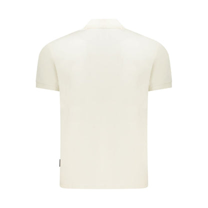 Polo da uomo in cotone bianco Napapijri