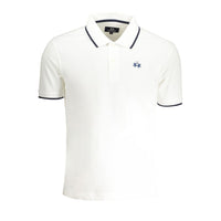 Polo da uomo in cotone bianco La Martina