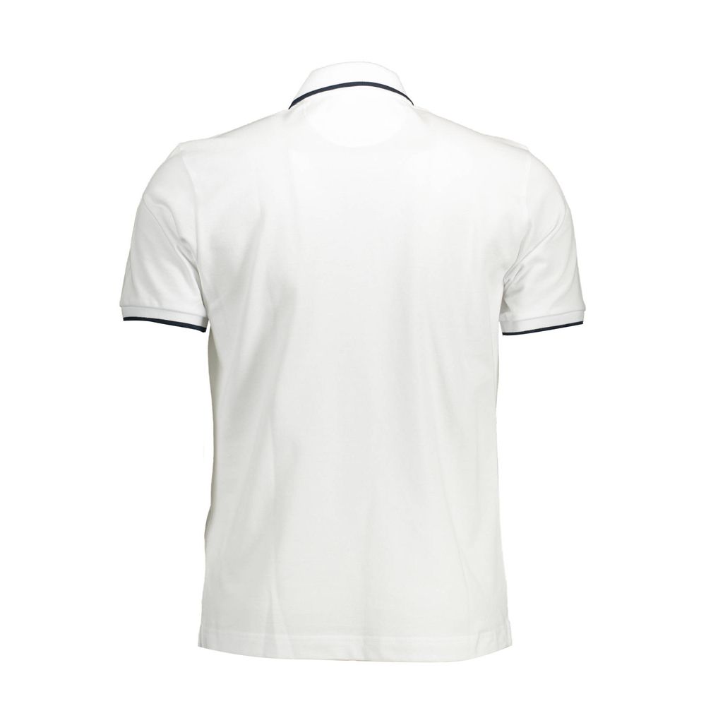 Polo da uomo in cotone bianco La Martina