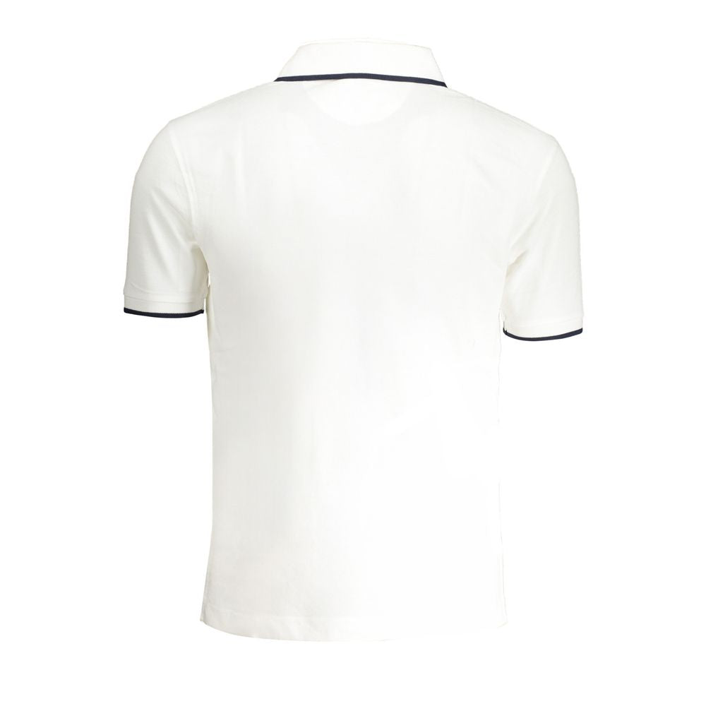 Polo da uomo in cotone bianco La Martina