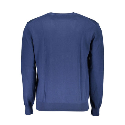 Maglione da uomo in cotone blu La Martina