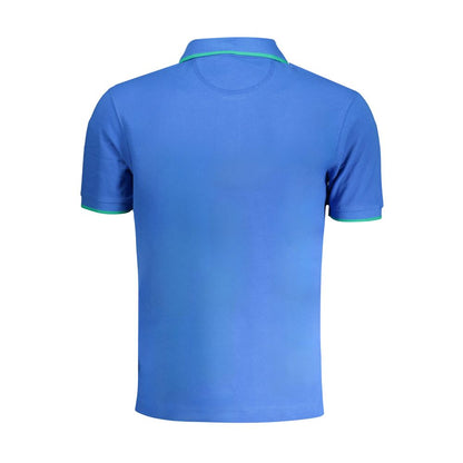 Polo La Martina Blu en coton pour homme