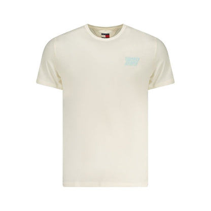 T-shirt Tommy Hilfiger beige en coton pour homme