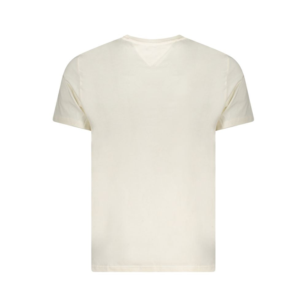 T-shirt Tommy Hilfiger beige en coton pour homme