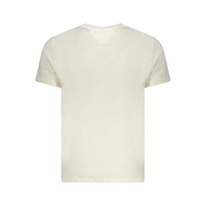 T-shirt Tommy Hilfiger beige en coton pour homme