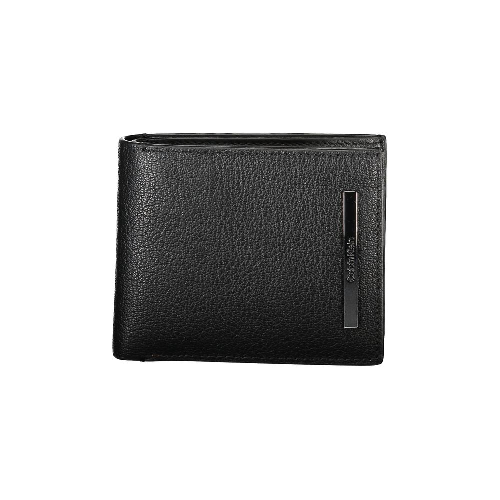 Portefeuille homme en cuir noir Calvin Klein