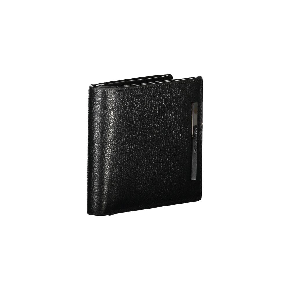 Portefeuille homme en cuir noir Calvin Klein