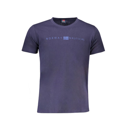 T-shirt homme en coton bleu Norvège 1963