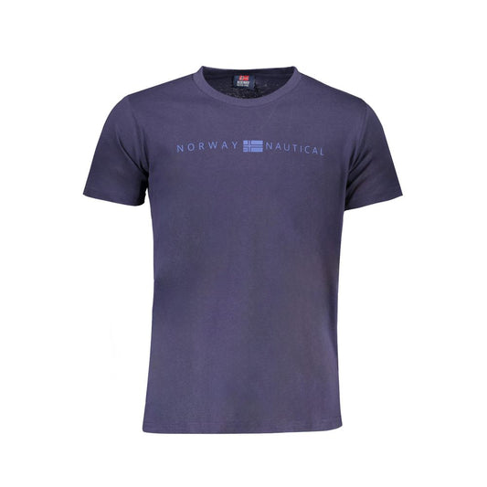 Maglietta da uomo in cotone blu Norvegia 1963