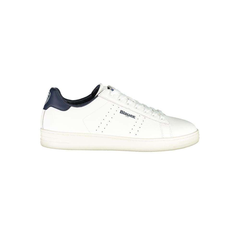 Sneakers Blauer Bianco en polyuréthane pour homme