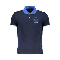 Polo homme La Martina en coton bleu