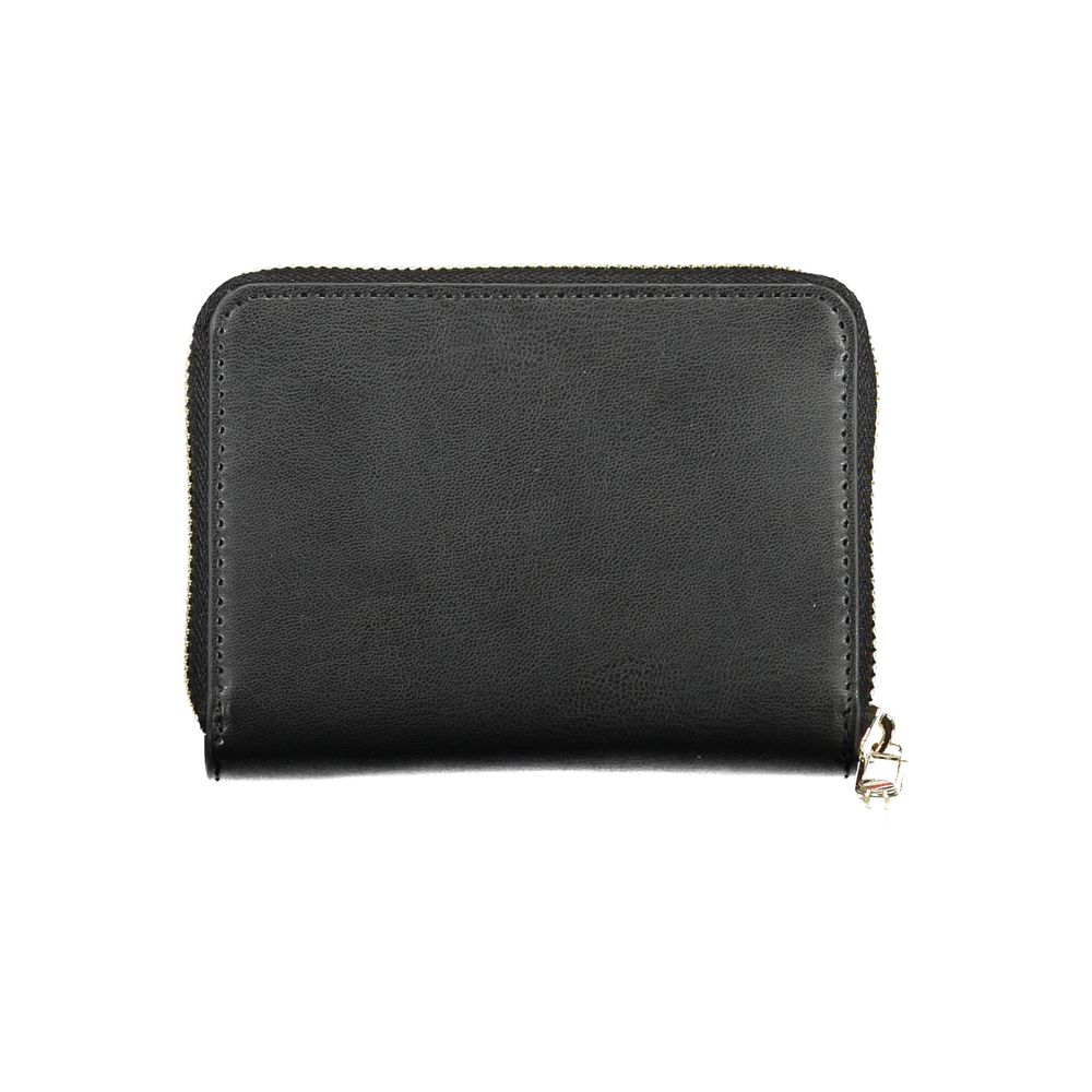 Portefeuille Tommy Hilfiger pour femme en polyuréthane noir