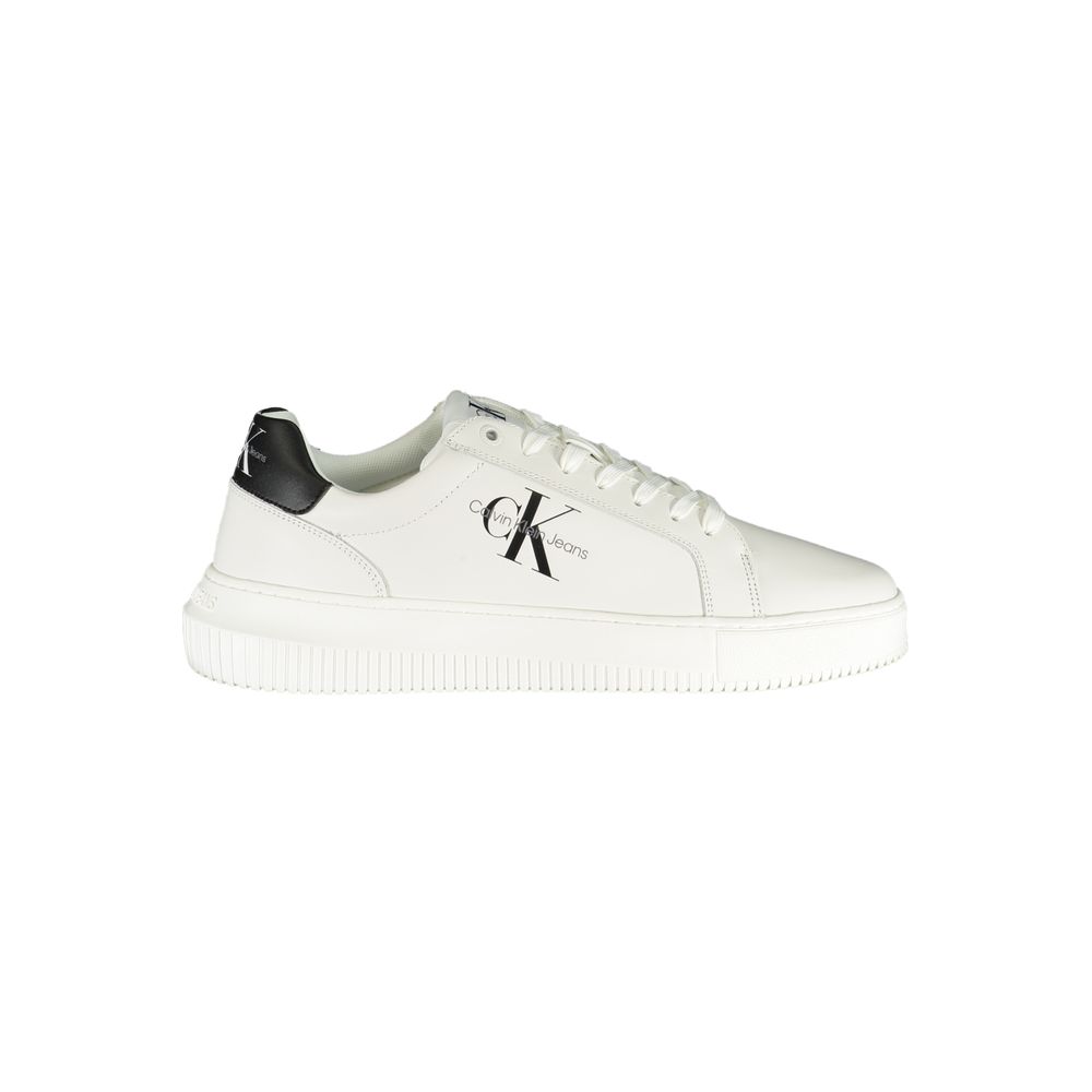 Baskets blanches à lacets Calvin Klein Sophistiquées
