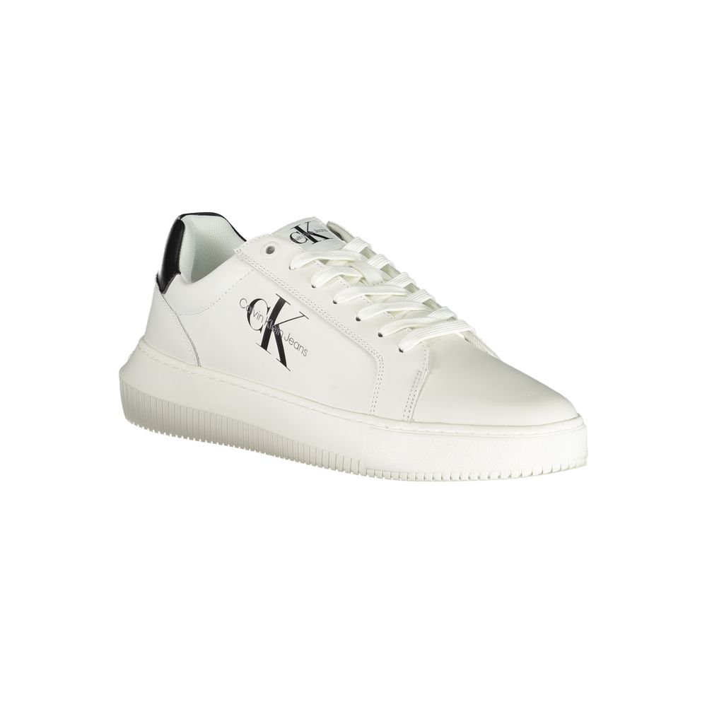 Baskets blanches à lacets Calvin Klein Sophistiquées