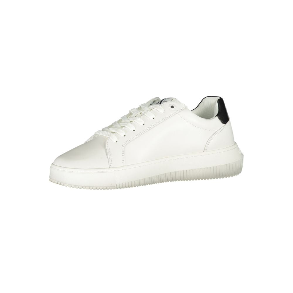Baskets blanches à lacets Calvin Klein Sophistiquées