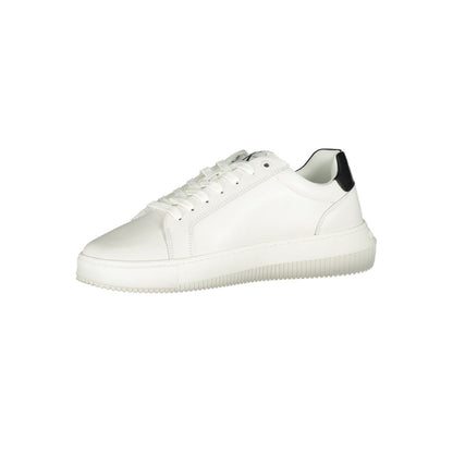Baskets blanches à lacets Calvin Klein Sophistiquées