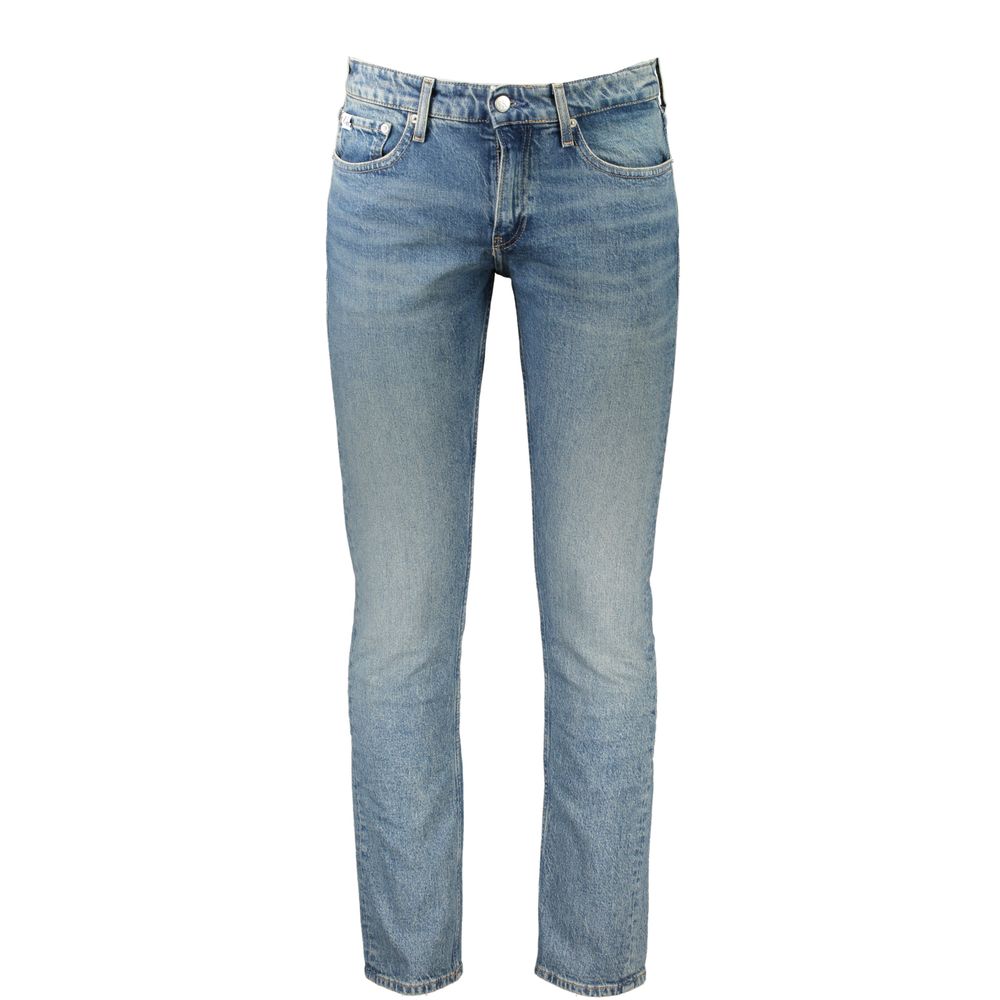 Jeans slim da uomo Calvin Klein Blu Cotton
