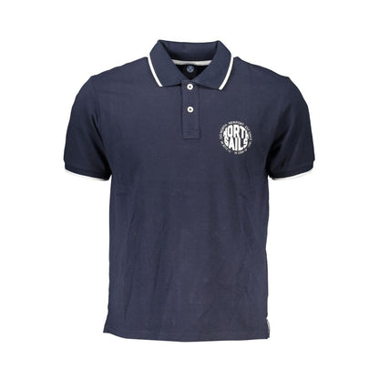 Polo da uomo in cotone blu North Sails