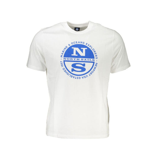 Maglietta da uomo in cotone bianco North Sails