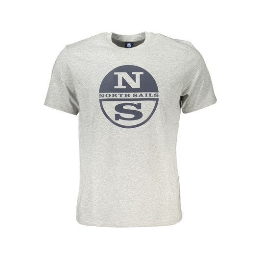 T-shirt da uomo in cotone grigio North Sails