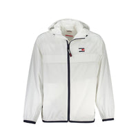 Giacca impermeabile da uomo in nylon bianco Tommy Hilfiger
