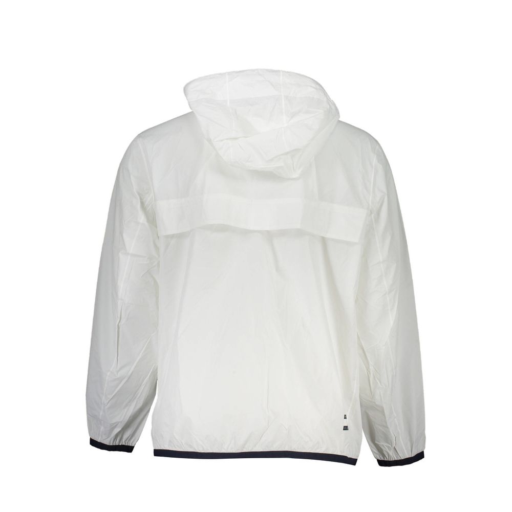 Giacca impermeabile da uomo in nylon bianco Tommy Hilfiger
