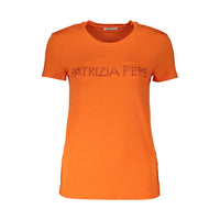 Patrizia Pepe Arancione Viscosa T-Shirt Femme