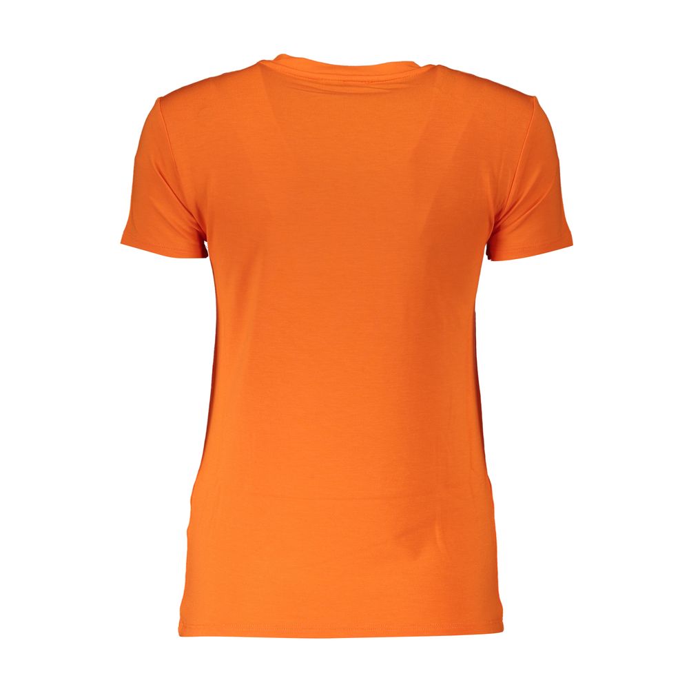 Patrizia Pepe Arancione Viscosa T-Shirt Femme