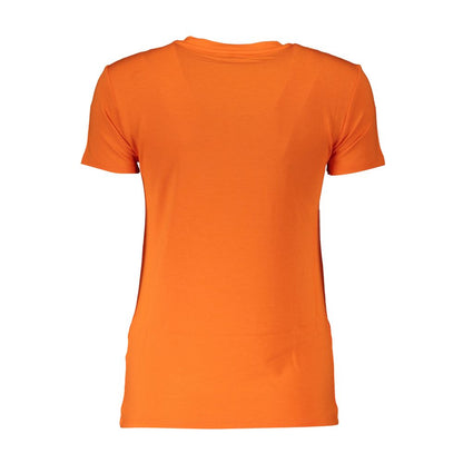 Patrizia Pepe Arancione Viscosa T-Shirt Femme
