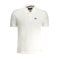 Polo da uomo in cotone bianco La Martina