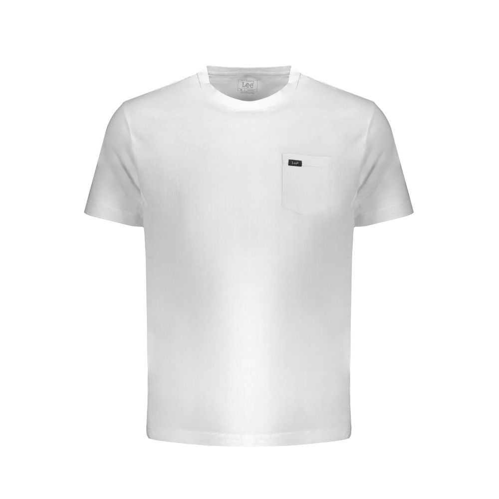 T-shirt da uomo in cotone Lee Bianco