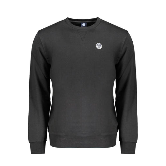 Felpa da uomo in cotone nero North Sails