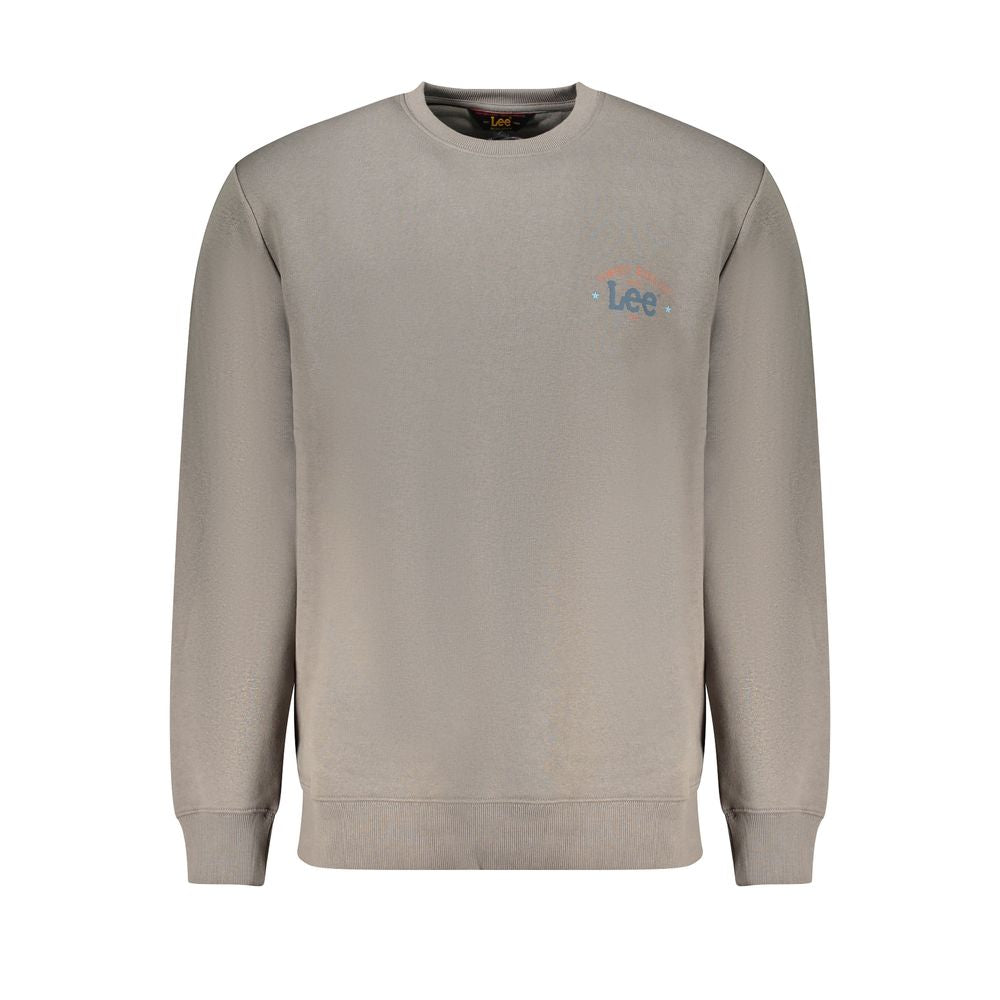 Felpa da uomo in cotone Lee Grigio