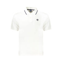 Polo da uomo in cotone bianco North Sails