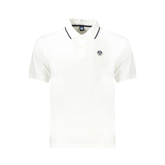 Polo da uomo in cotone bianco North Sails