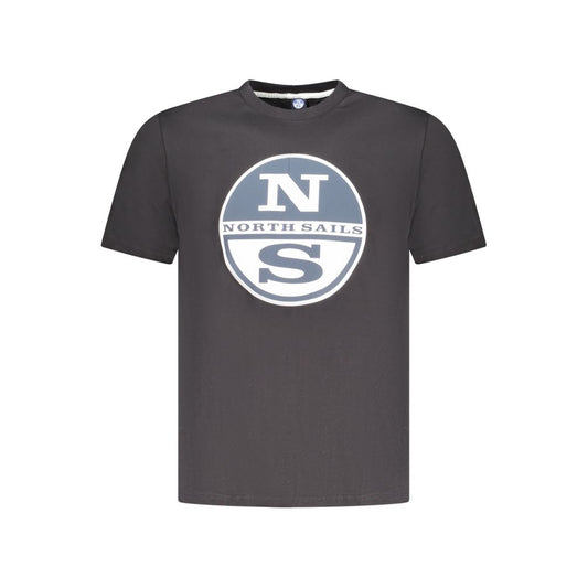 Maglietta da uomo in cotone nero North Sails