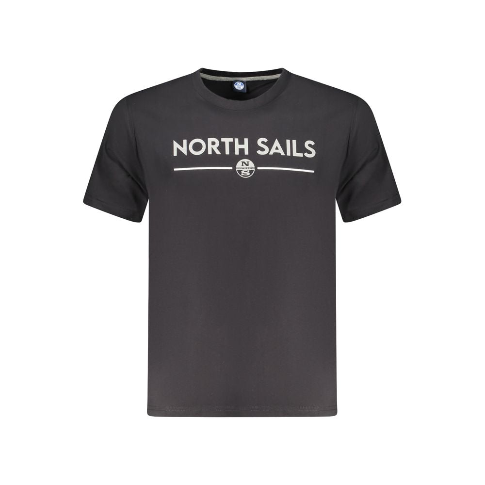 Maglietta da uomo in cotone nero North Sails