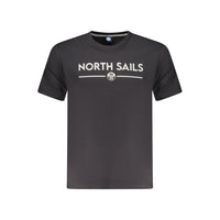 Maglietta da uomo in cotone nero North Sails